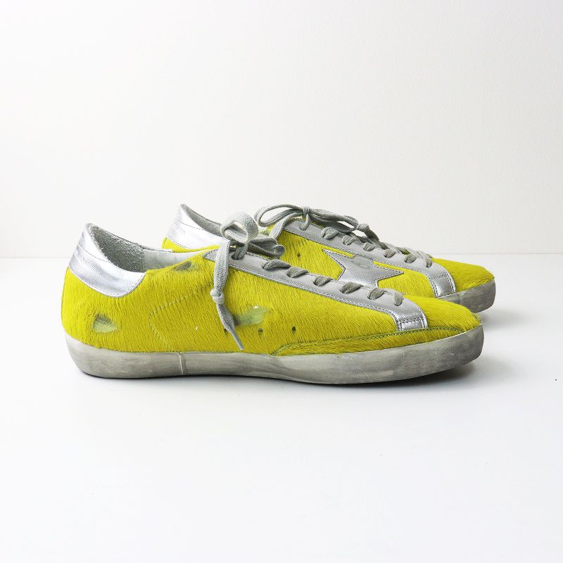 メンズ 極美品 ゴールデングース GOLDEN GOOSE SUPERSTAR YELLOW HORSY