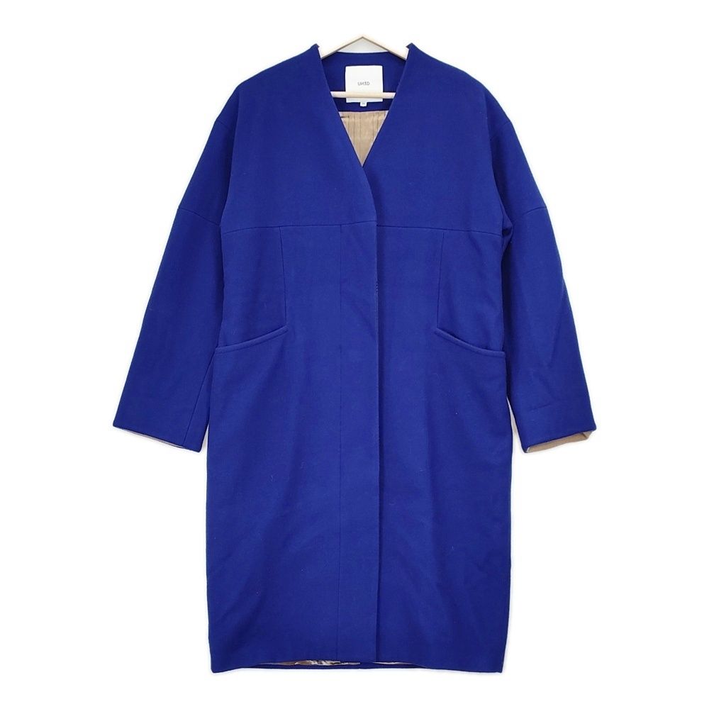 UN3D ウール バイカラーコクーンコート 521910000001 サイズ38 コート ブルー レディース アンスリード【中古】5-1007A◆ UN3D ウール バイカラーコクーンコート 521910000001 サイズ38 コート