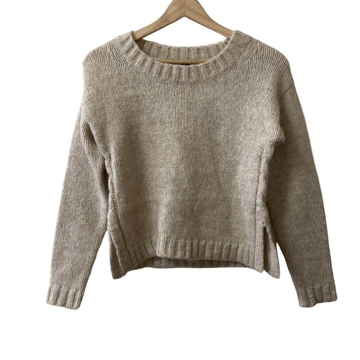 theory セオリー 長袖セーター サイズS レディース - ベージュ クルーネック アンゴラ混