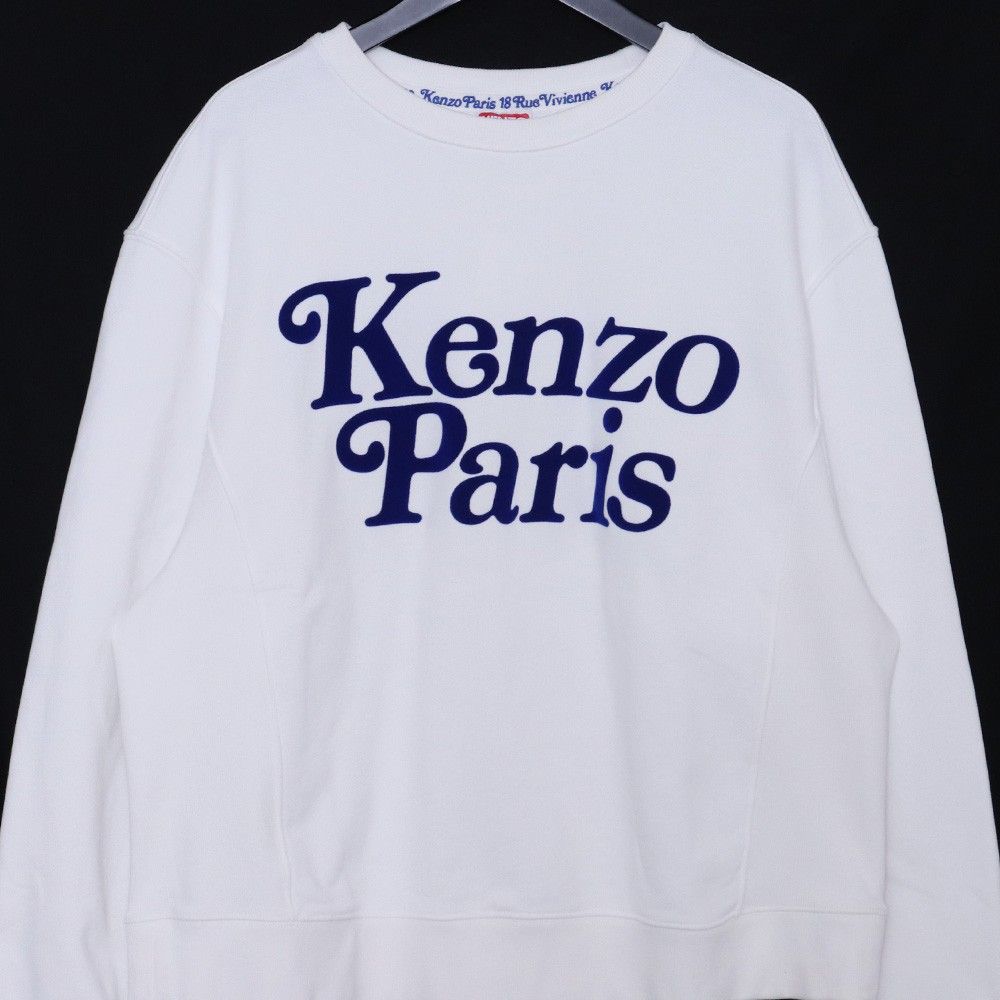 新品アウトレット KENZO FC55SW120CMB トレーナー ホワイト M KENZO BY VERDY クラシック スウェット トレーナー Mサイズ