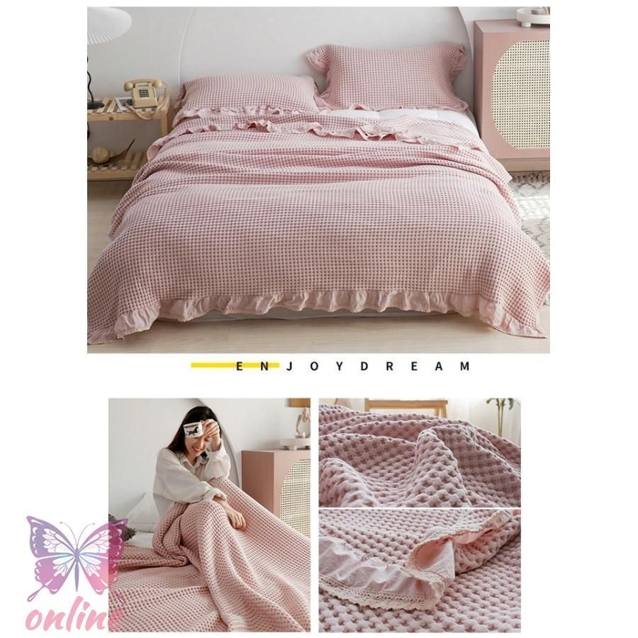 タオルケット ワッフルケット ブランケット シングル 綿 洗える 北欧 肌掛け マルチ カバー ベッドカバー ソファーカバー 冷房対策 大sq 注目シリーズ MARWIL-DEMENAGEMENTS_CH