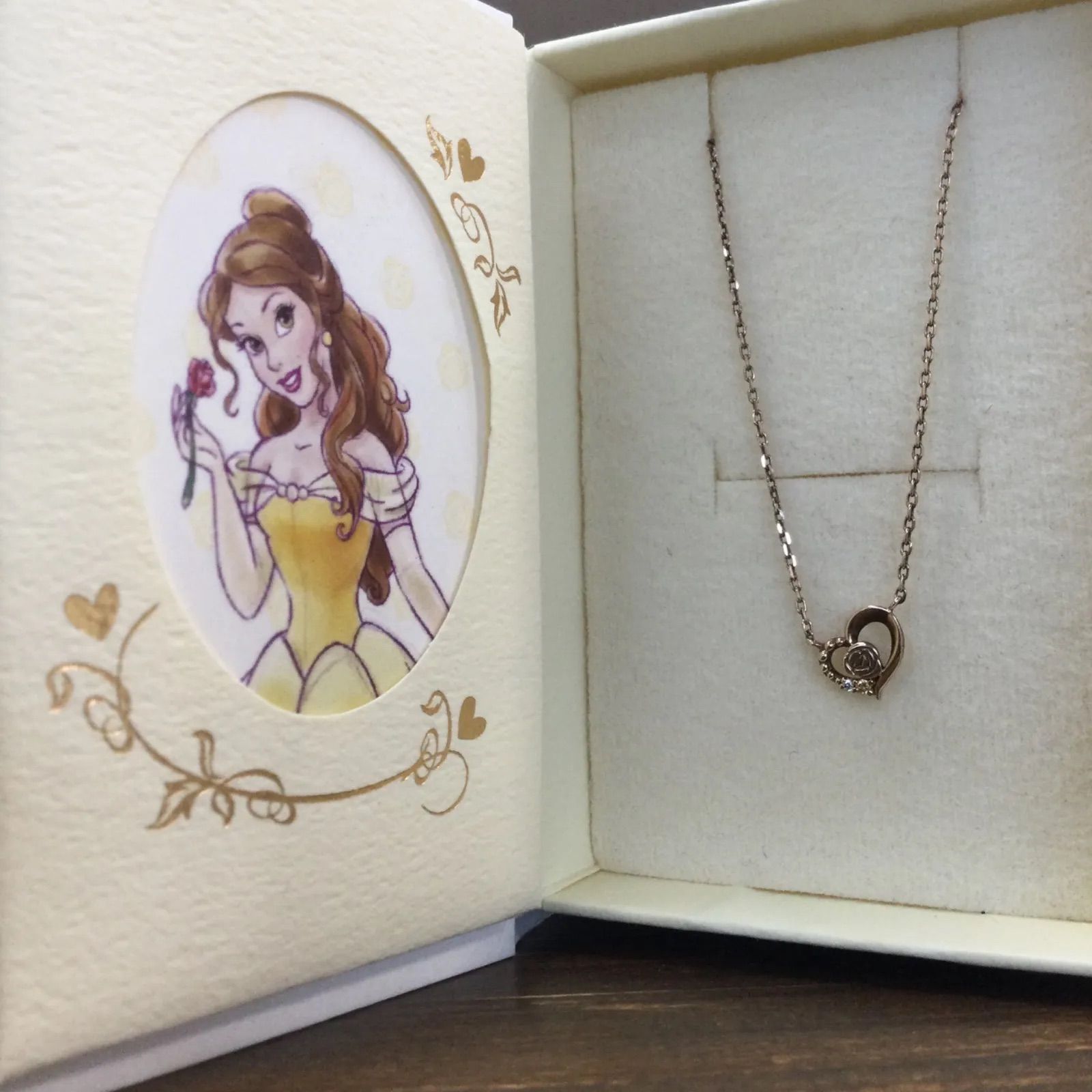 ☆中古品☆THE ディズニープリンセス ベル / シルバー ネックレス KISS 