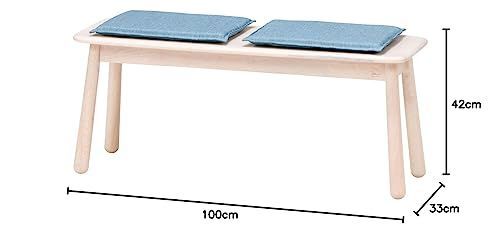 在庫セール】不二貿易 ダイニングベンチ 2人掛け 幅100cm ホワイト