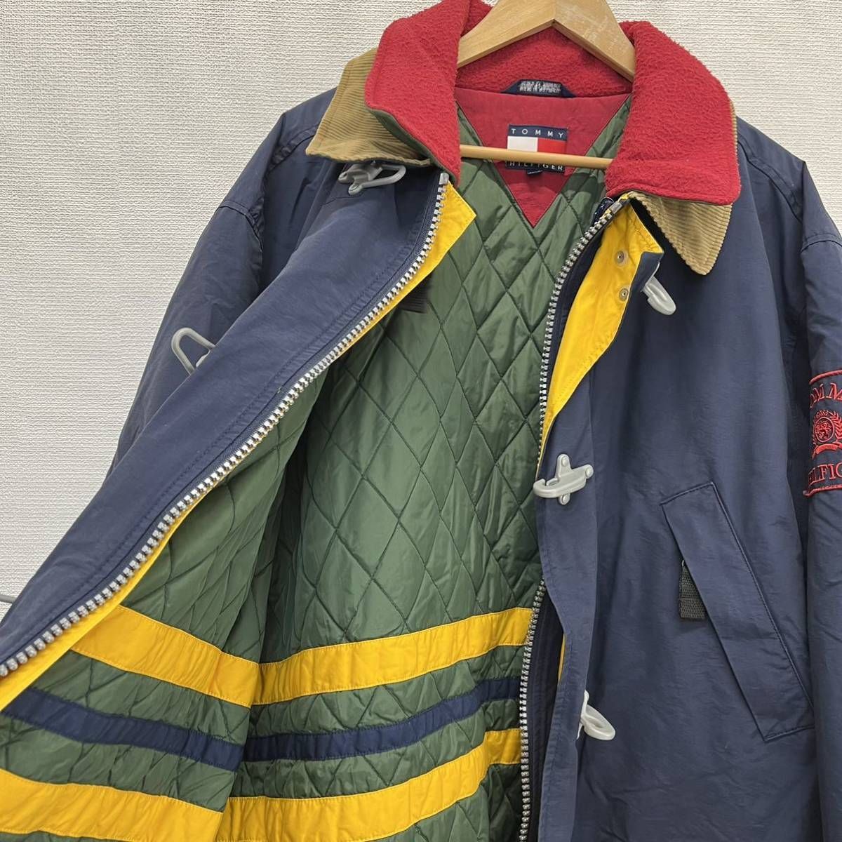 90s vintageビンテージ TOMMY HILFIGER トミーヒルフィガー 4way fireman ファイヤーマンジャケット  コットンナイロン 90年代 XL 10104450