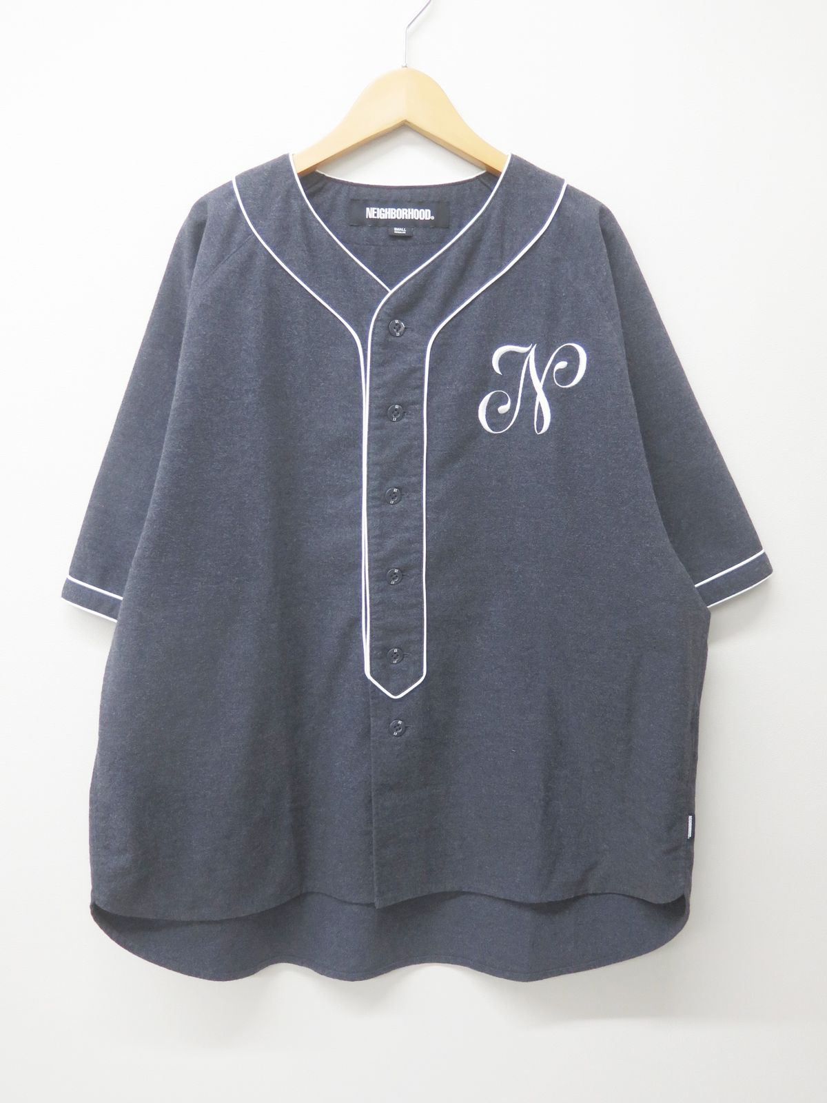 NEIGHBORHOOD ネイバーフッド 241AQNH-SHM06 24SS BASEBALL SHIRT ベースボールシャツ S