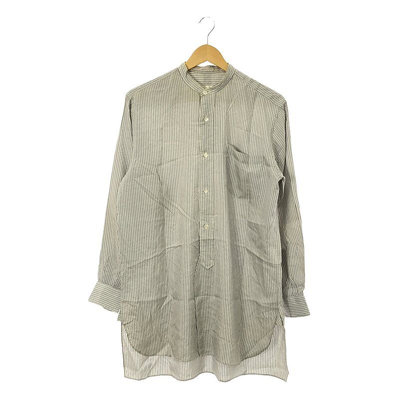 COMOLI / コモリ | シルク バンドカラーシャツ / K01-02007 | 1 