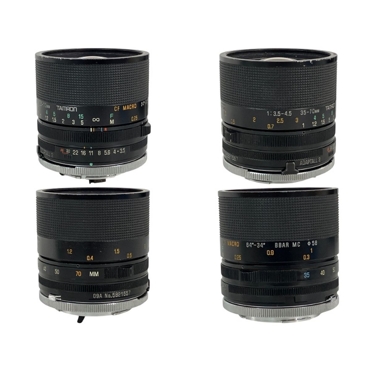 ジャンク TAMRON F3.5-4.5 35-70mm F3.8 80-210mm F3.5-4.2 28