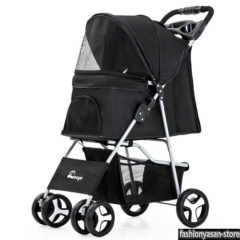 全13色 ペットカート 多頭 犬用カート バギー 丈夫 ド 補助介護 おでかけカート お散歩 猫 4輪 老犬猫介護用 乳母車 小型犬 折りたたみ 老