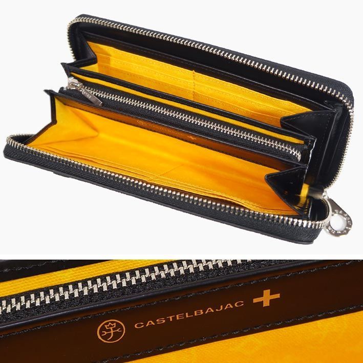 カステルバジャック CASTELBAJAC 牛革 ラウンドファスナー 長財布