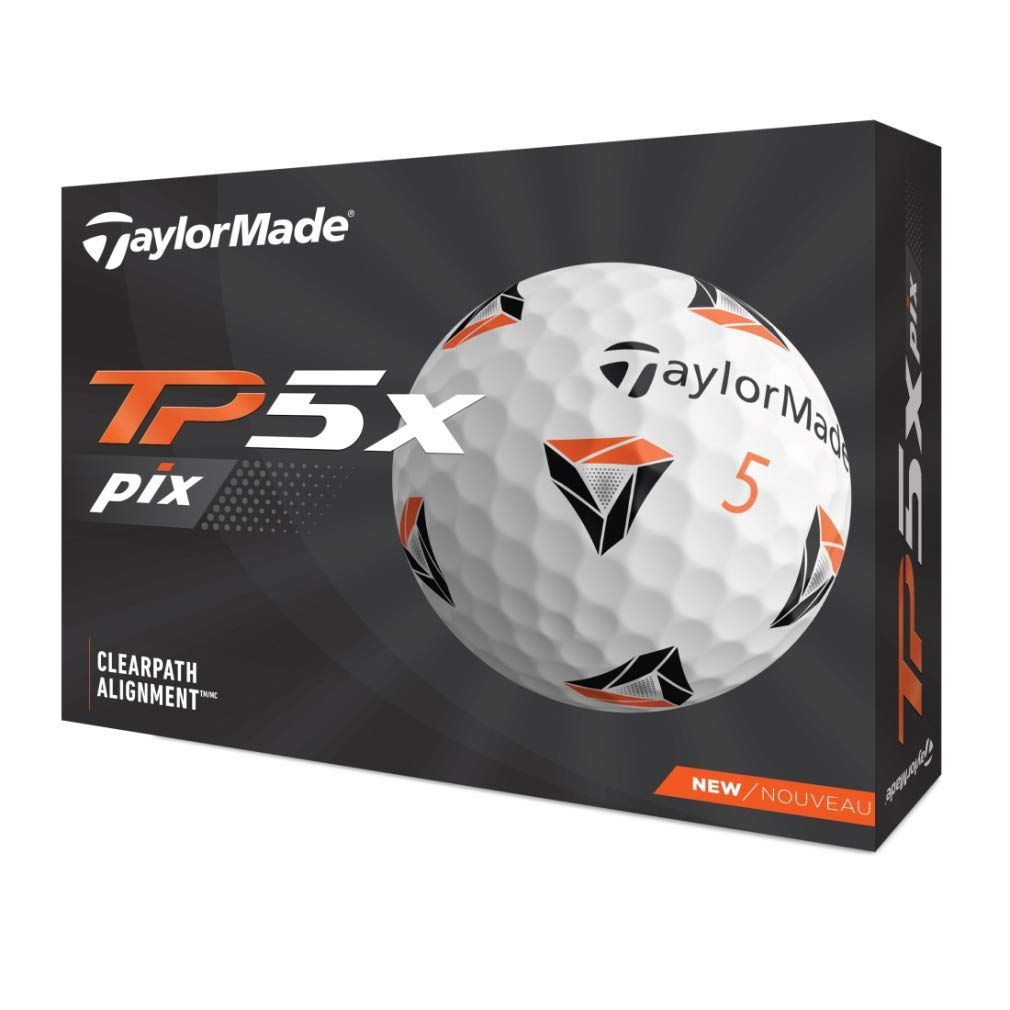 【最短発送】ピックス) pix(ティーピーファイブ ゴルフボール TP5 5ピース MADE(テーラーメイド) 2021年モデル TAYLOR