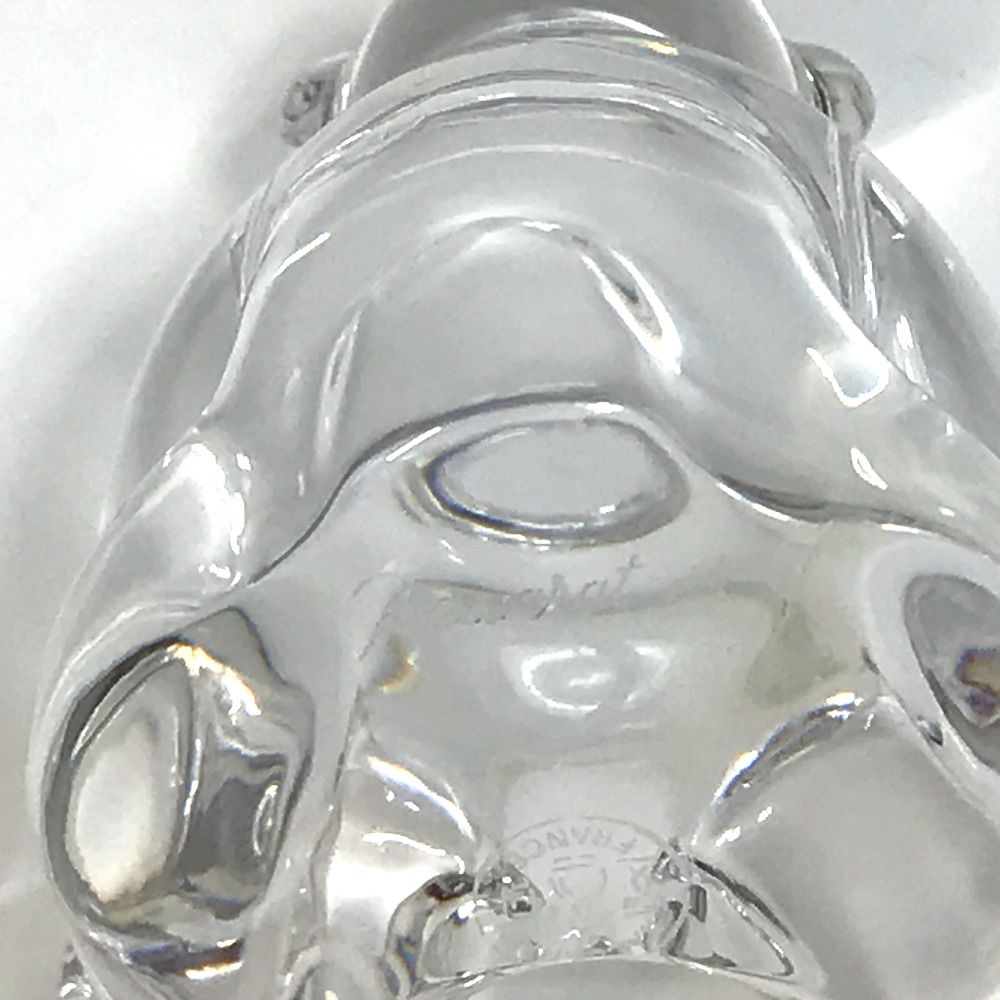 【お値下げしました！】バカラ／フィギュリン ベア 熊 クリスタルガラス 置物 バカラ フィギュリン ○ クマ 置物 座り 熊 くま オーナメント