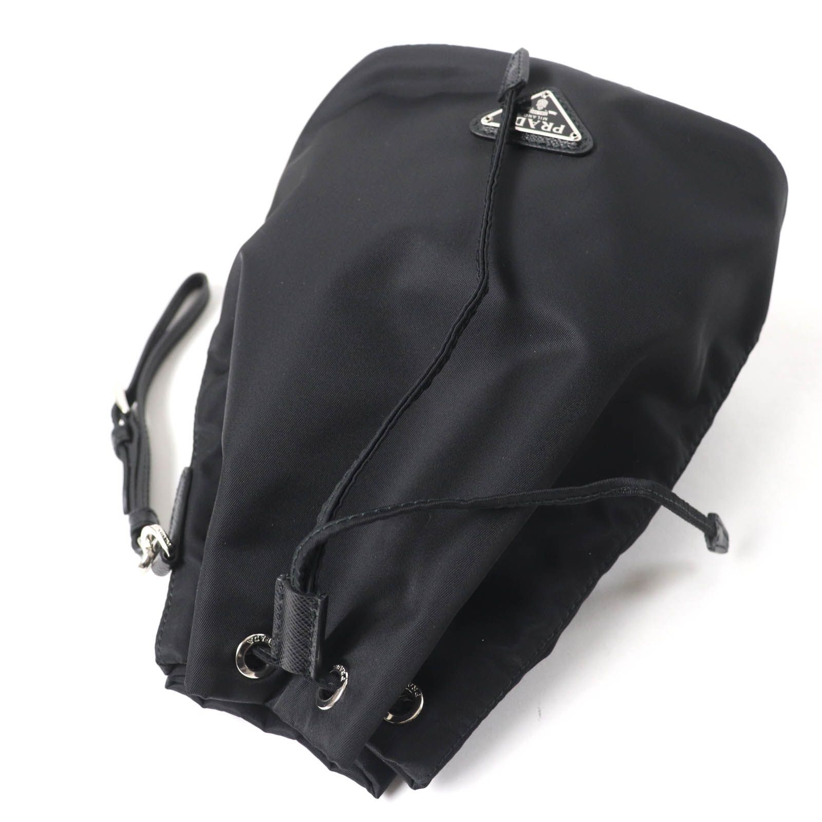 極美品☆PRADA プラダ 1NE369 ナイロン100％ トライアングルロゴ Re 