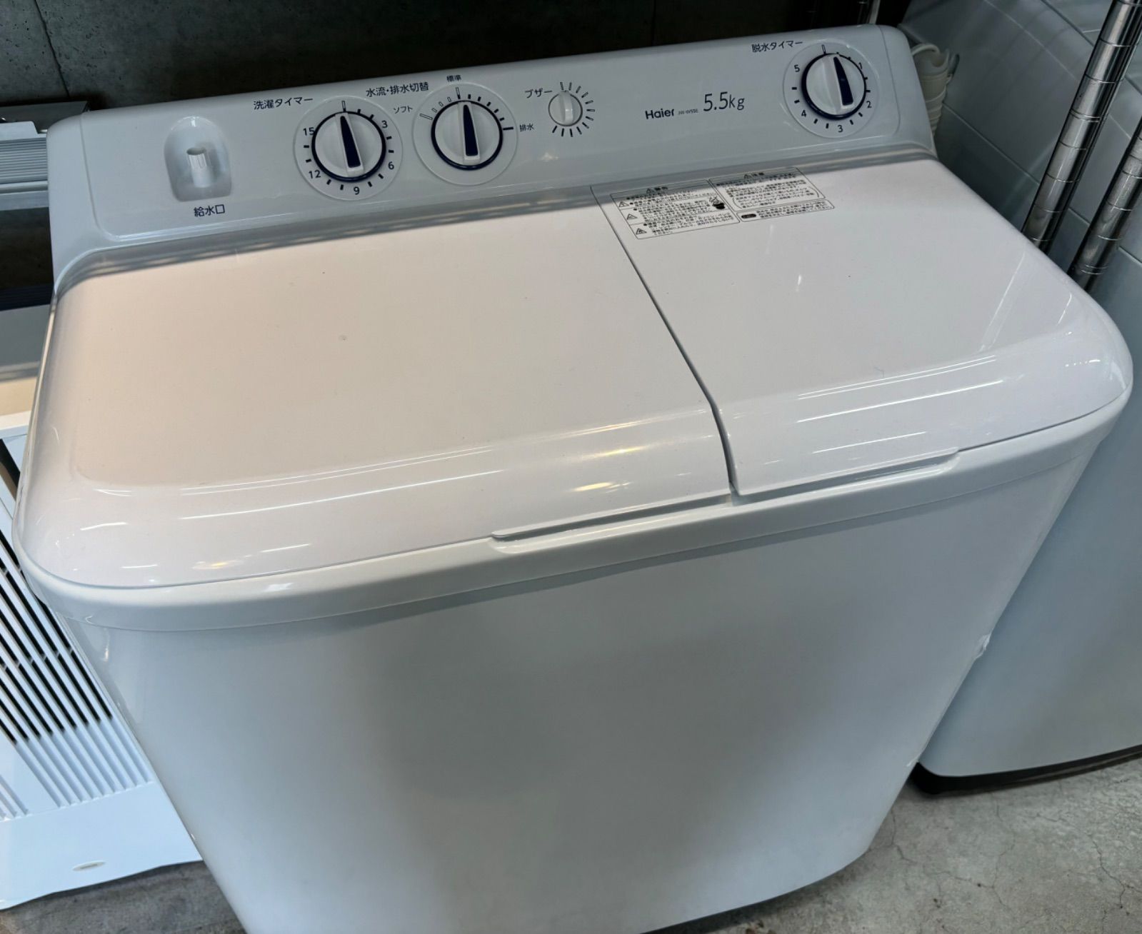 ◎Haier 2槽式洗濯機 電気洗濯機 5.5kg JW-W55E