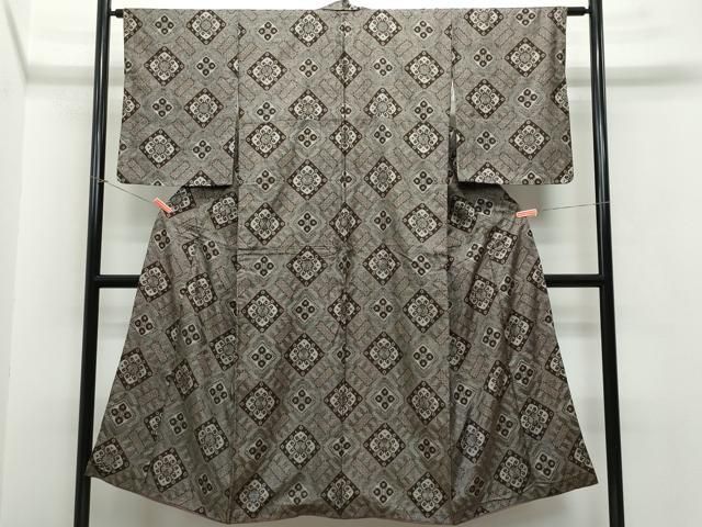 平和屋着物○本場大島紬 龍郷絣 正絹 逸品 未使用 CAAS7255yc