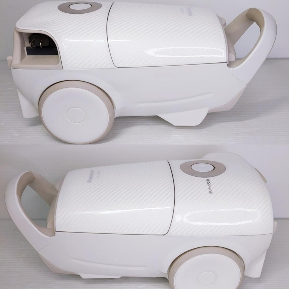 中古品】パナソニック 掃除機 紙パック式 吸込仕事率300W MC-JP830K-W