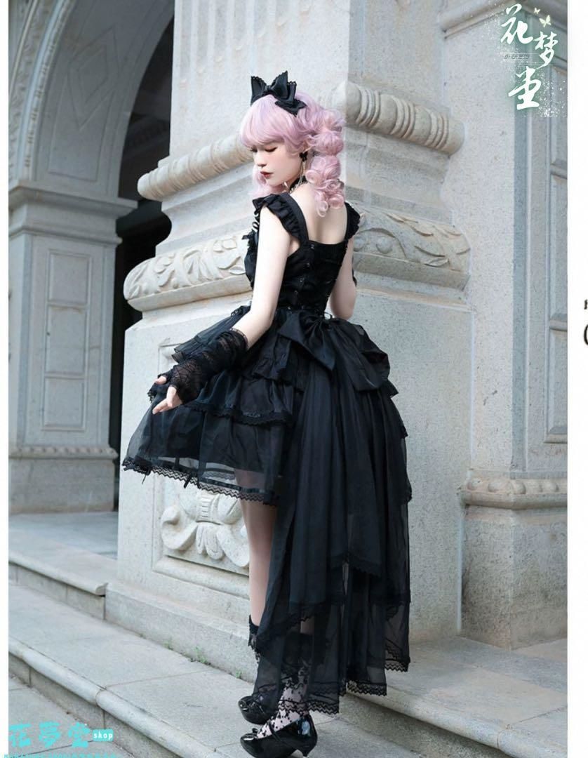 ロリータ~お出かけ用テールドレス フリル