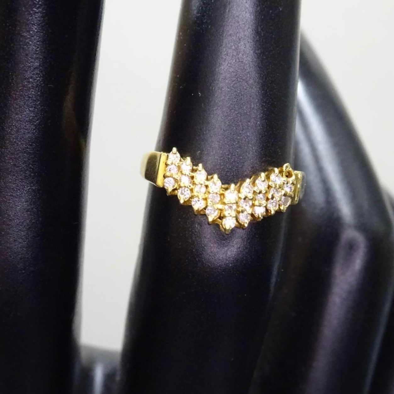 18金K18ゴールド750 天然オパール 天然ダイヤモンド リング指輪10号半