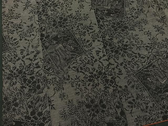 最 安 価格ファッション - 平和屋着物□上質な紬 色紙草花文