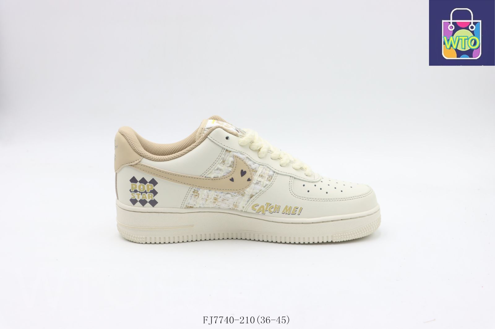 今日 ナイキのスケートシューズ 白と茶色 ブラウン 小香 FJ7740 - 210-WTO輸入0