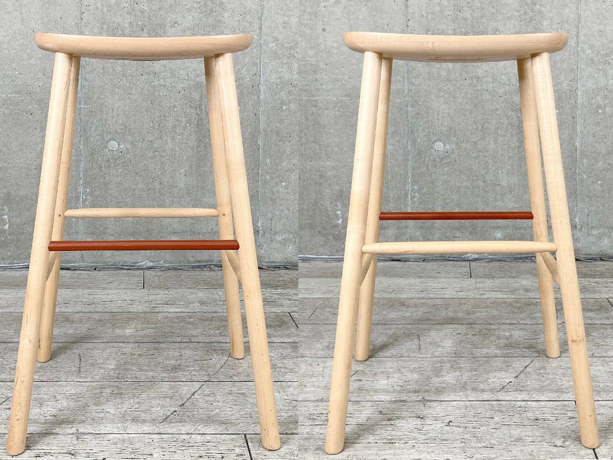 全品送料無料！ B MARUNI|マルニ T＆O | ティーアンドオー O2 スツール ハイ ジャスパーモリソン メープル