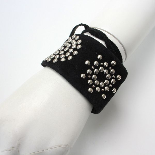 LIMI feu リミフゥ ヨウジヤマモト スタッズモチーフ スウェードレザー