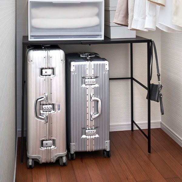 山崎実業 伸縮キャリーケース上ラック タワー tower クローゼット収納 山崎実業 伸縮キャリーケース上ラック タワー tower クローゼット収納