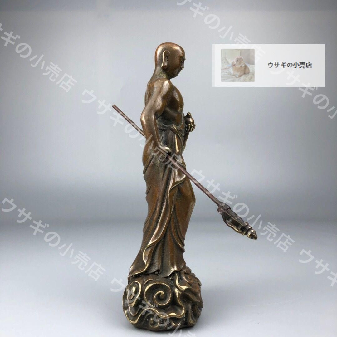 九華山地蔵王仏像  銅製 装飾品 工芸品 美術品 置物 九華山地蔵王仏像 銅製 装飾品 工芸品 美術品 置物 - メルカリ