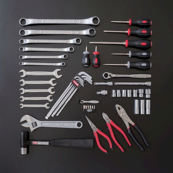 7営業日以内発送 前田金属工業 TONE TSA3309BK 整備用工具セット ツールセット 差込角９．５ｍｍ ５６点セット マットブラック トネ オートメカニック用 マットブラック 沖縄離島販売不可 HRDEVELOPMENT_JP