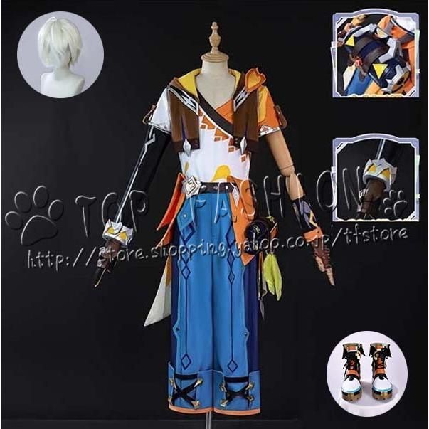 原神 げんしん genshin ベネット Bennett 熾絵奇旅 コスプレ衣装 演出服 クリスマス ハロウィン 文化祭A1015