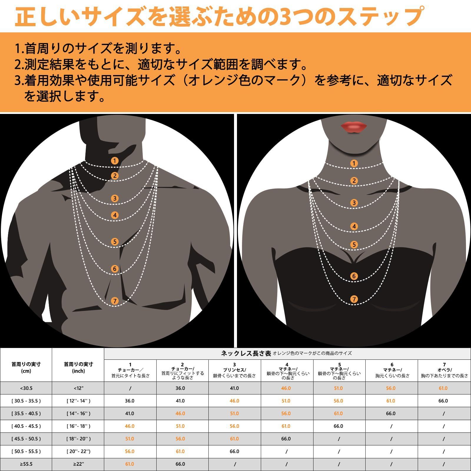 プレゼント金属アレルギー対応 ネックレスチェーン