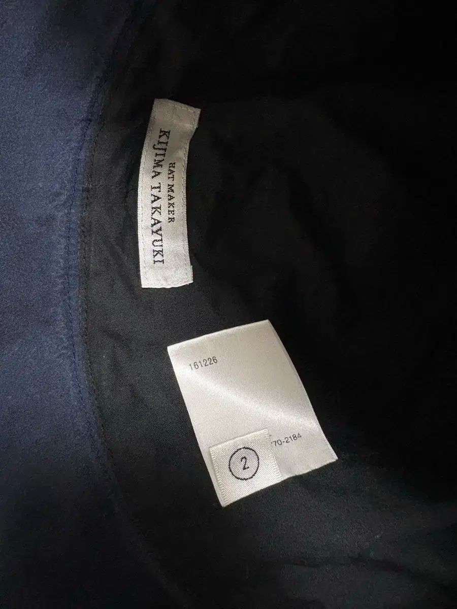 キジマ タキユキ バケットハット ネイビー グレー