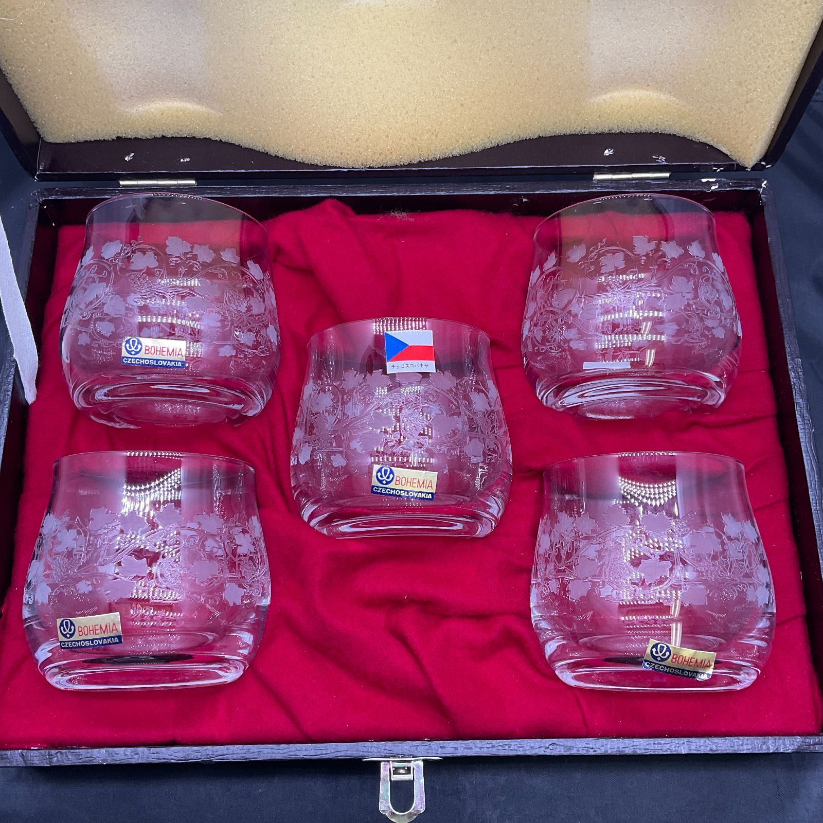 ボヘミア ロックグラス セット