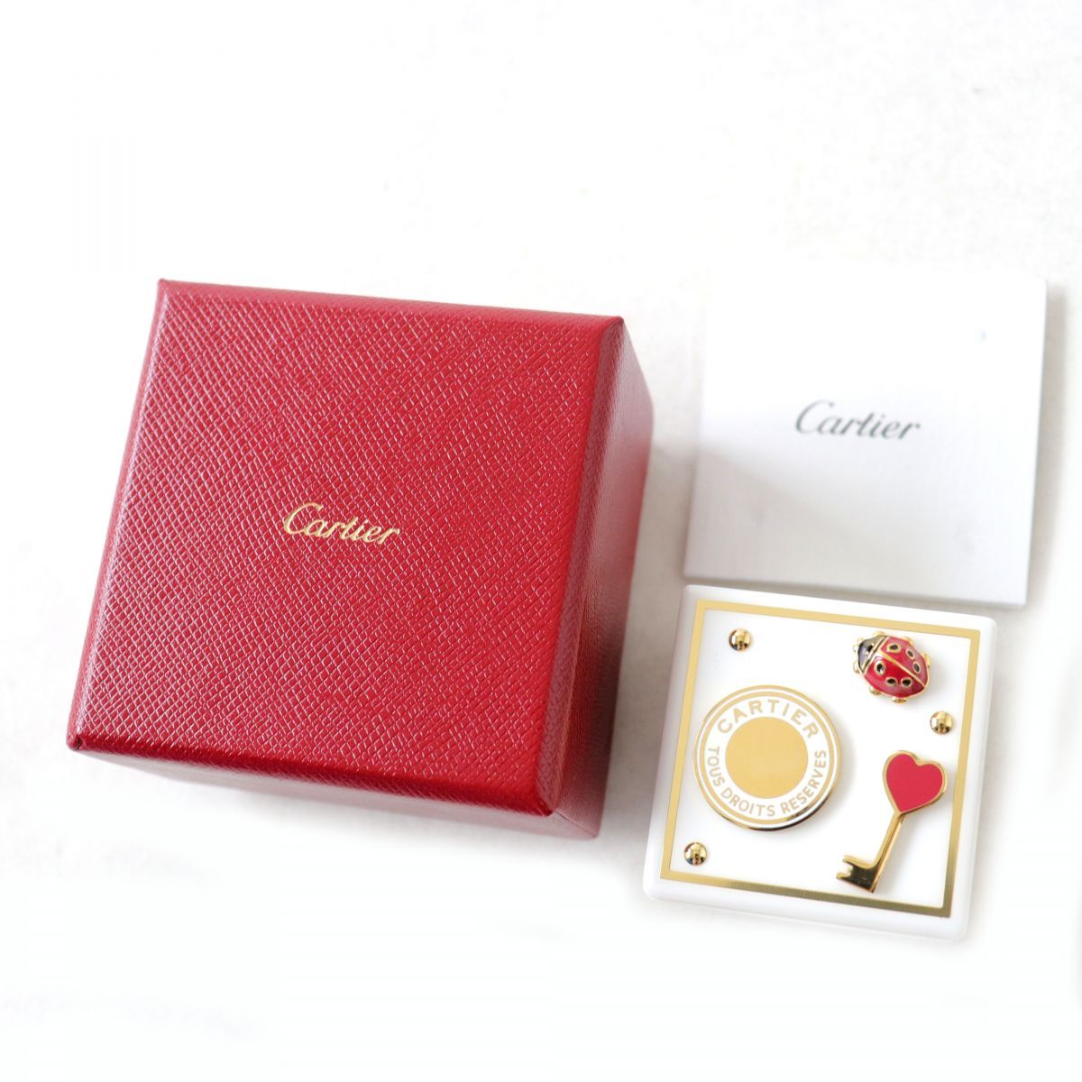 未使用品◎フランス製 Cartier カルティエ DIABOLO DE CARTIER BOX SMALL MODEL ディアボロ ドゥ カルティエ  ボックス SM ホワイト 箱付き - メルカリ