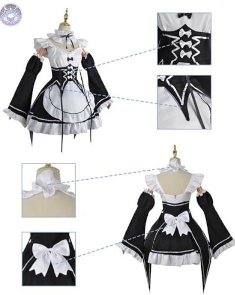 新品 未使用 Re:0から始まる異世界生活 コスプレ ウィッグ付き レム