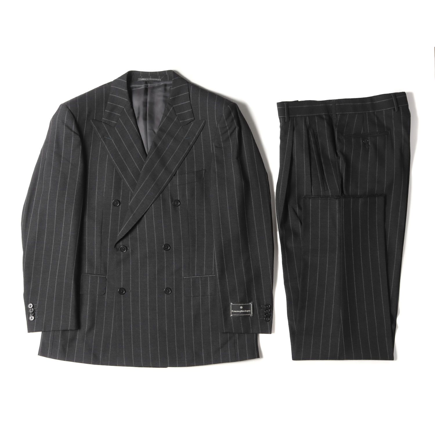 黒タグ】 Ermenegildo Zegna スーツ チャコールグレー 50 【公式通販】 黒タグ】 Ermenegildo Zegna スーツ チャコールグレー 50 【公式通販】
