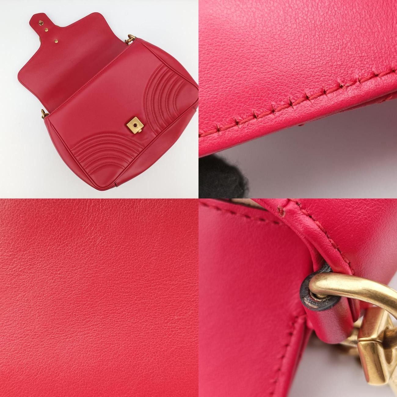 グッチGucciGGマーモントレッドレザー498110H024260694