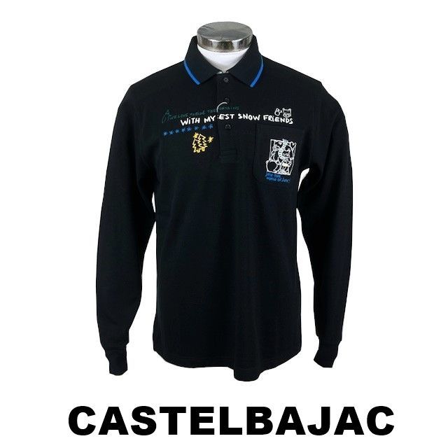 30％OFF カステルバジャック CASTELBAJAC 機能素材長袖ポロシャツ