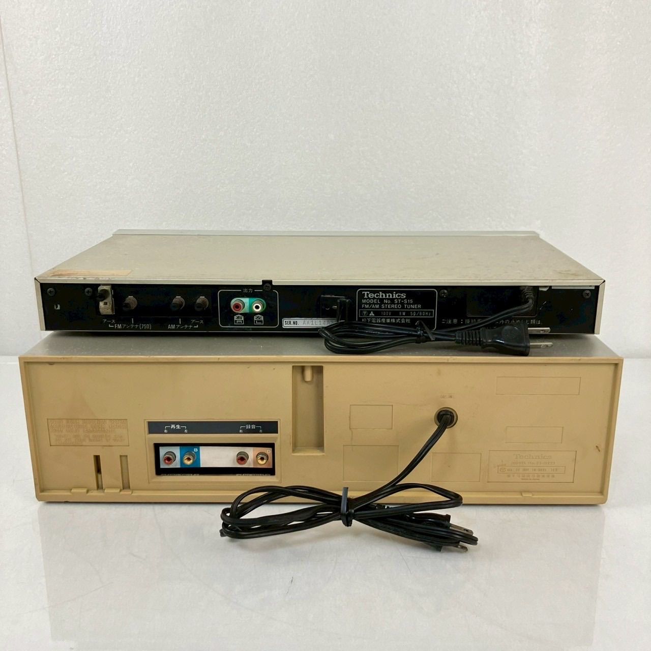 Technics テクニクス RS-M222／ ST-S15 STEREO TUNER カセット