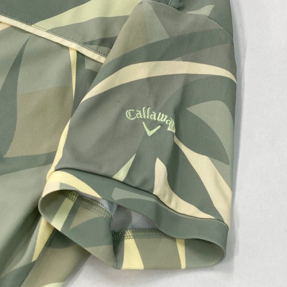 キャロウェイ 半袖 ポロシャツ ボタニカル Mサイズ Callaway（キャロウェイ） 送料無料 メンズ かざあなメッシュ