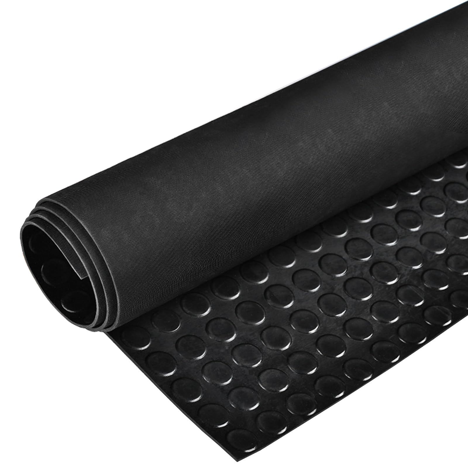 新着商品 Nisorpa ガレージフロアマット ガレージ ゴム マット 100*500cm 厚さ3mm ゴム製フロアマット ロール ガレージフローリング 滑り止めゴムシート ガレージマット 倉庫シート キッチンマット 車下用