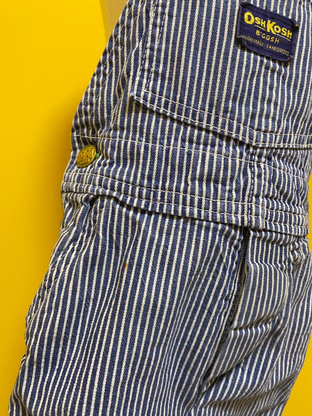 Size 90】 50-60's オシュコシュ ヒッコリー オーバーオール