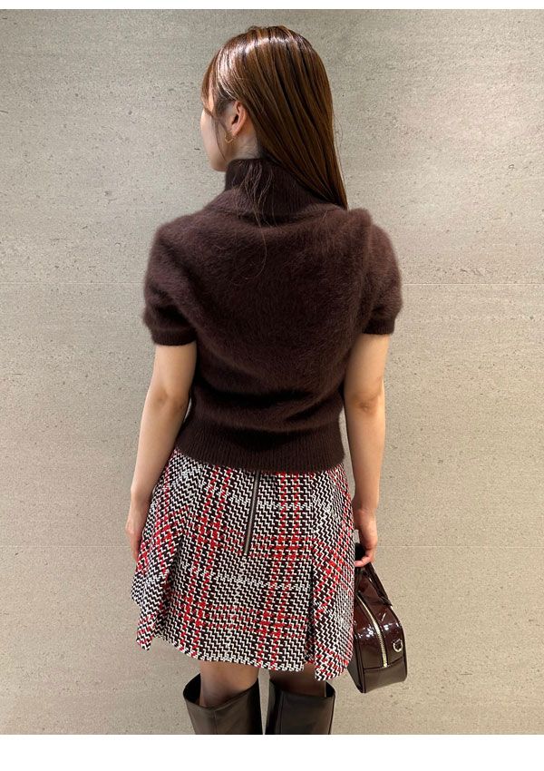 Sustainableロービングチェックミニスカート