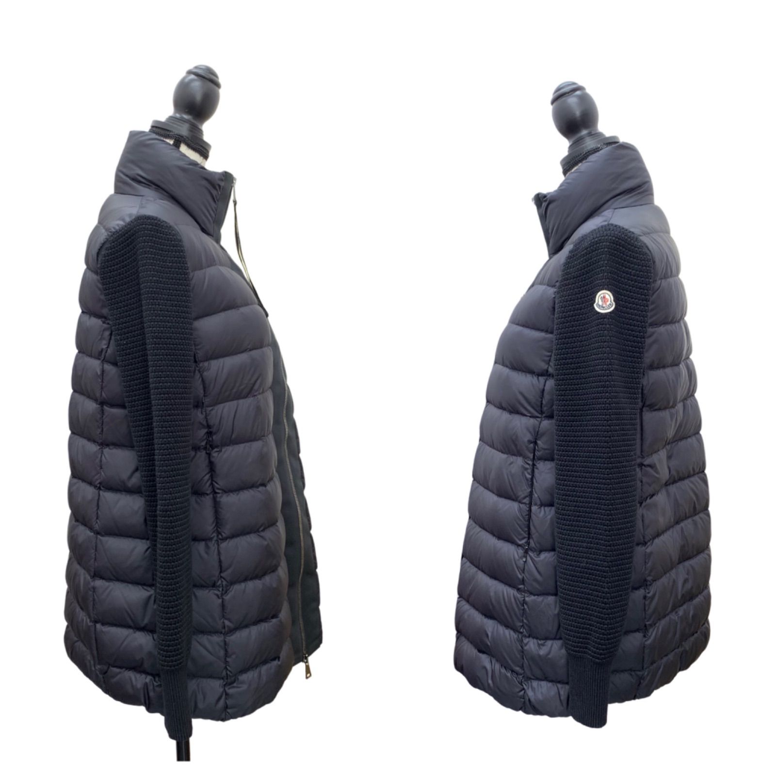 極美品】MONCLER モンクレール ハイブリッド ダウンニット 切り替え カーディガン 黒 XS D20939490500 98124 - メルカリ