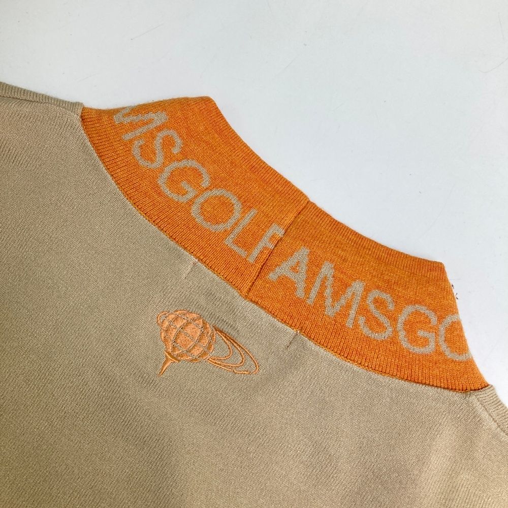 サイズ M BEAMS GOLF ビームスゴルフ モデル 裏地付 ハイネック ニットセーター ベージュ系 240101474783 ゴルフウェア メンズ ストスト WHITEMONARCHHOTEL_COM