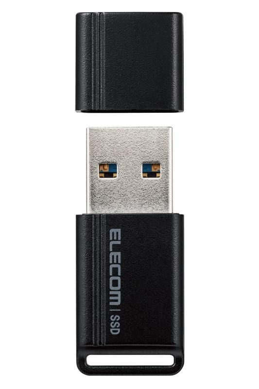 エレコム SSD 外付け 500GB USB3.2 Gen1 小型USBメモリ型 ブラック ESD-EXS0500GBK