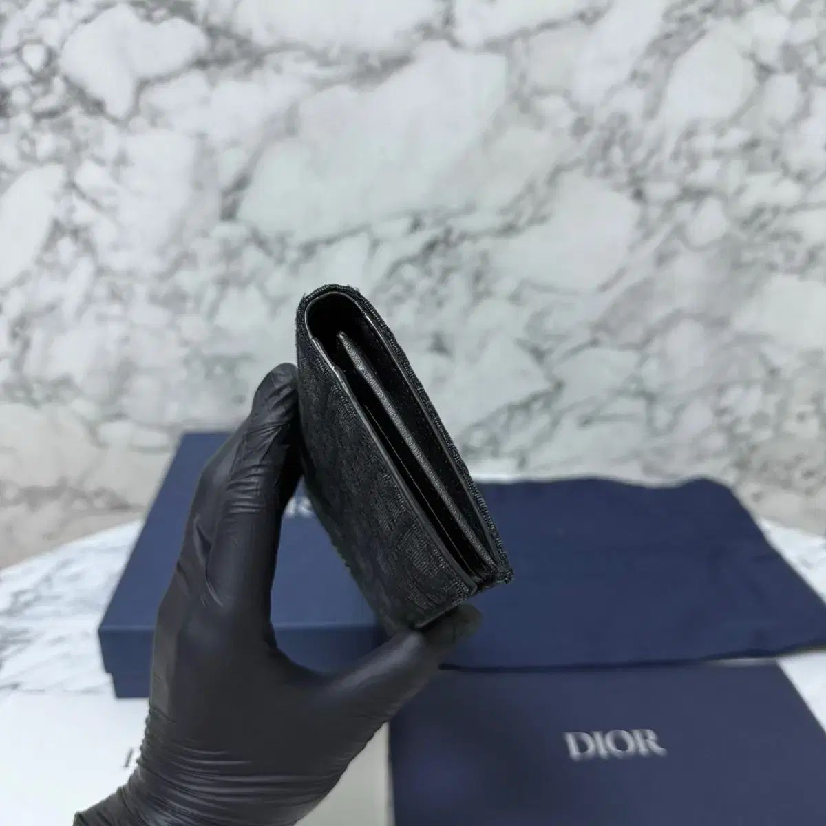 OS ／ 付属品完備 } Dior(ディオール) オブリーク ジャカード