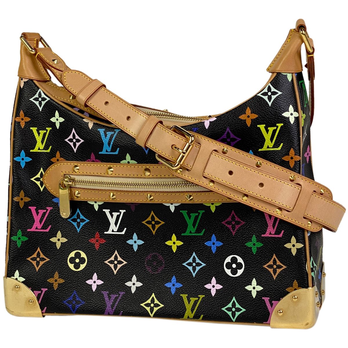 ルイ・ヴィトン Louis Vuitton ブローニュ 肩掛け ショルダーバッグ モノグラムマルチカラー ノアール（ブラック） M92638  レディース 【中古】