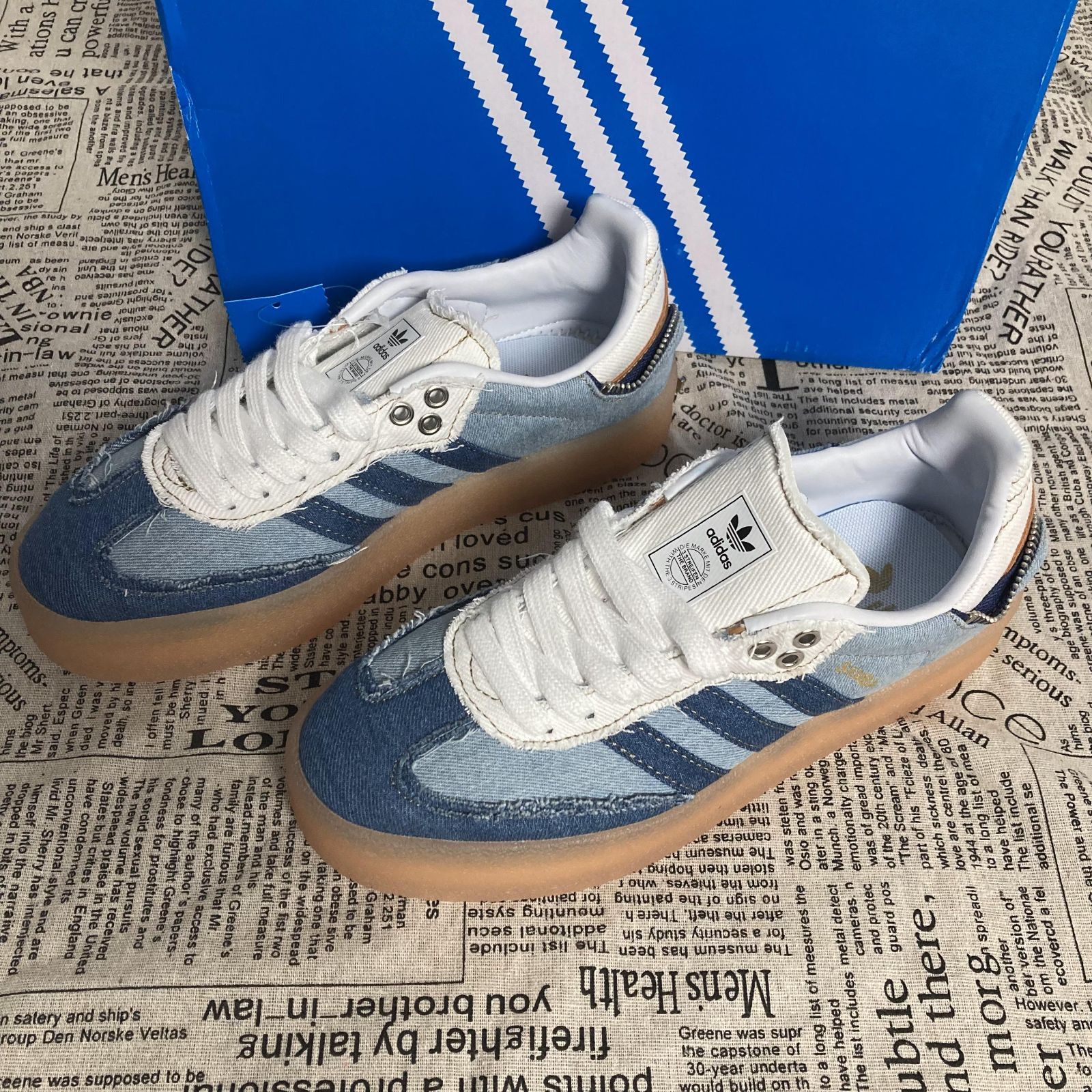 新品未使用 Atmos x Adidas Originals Sambae Stacked Denim アディダス サンバ メンズ レディース  カジュアルシューズ - メルカリ