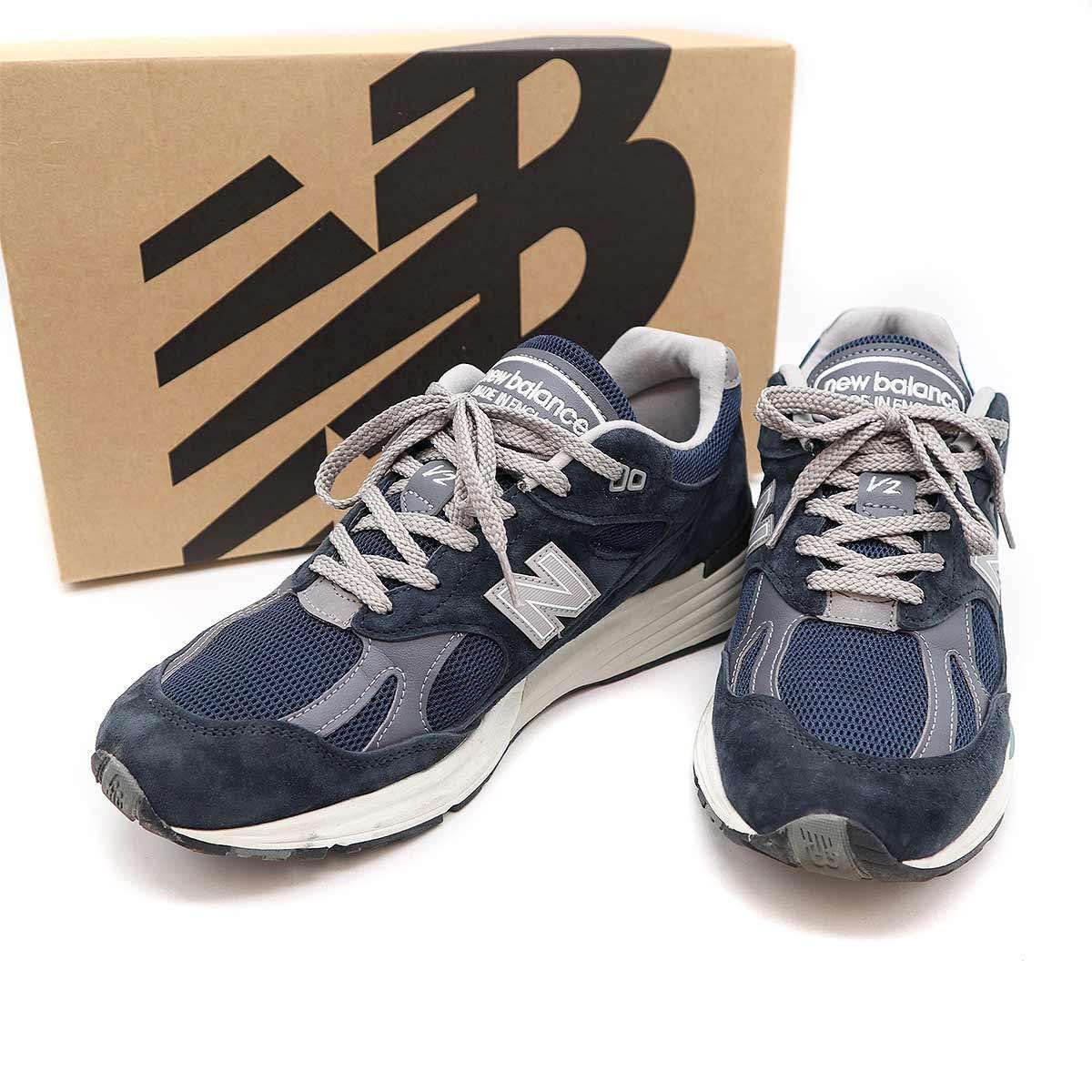 NEW BALANCE ニューバランス U991NV2 スニーカー ネイビー 27.5cm