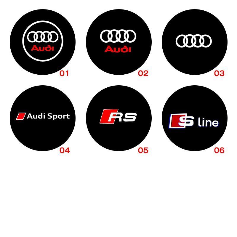 アウディ　純正　カーテシランプ　プロジェクター　AUDIロゴ アウディ カーテシランプ Audi LED プロジェクター 左右2個